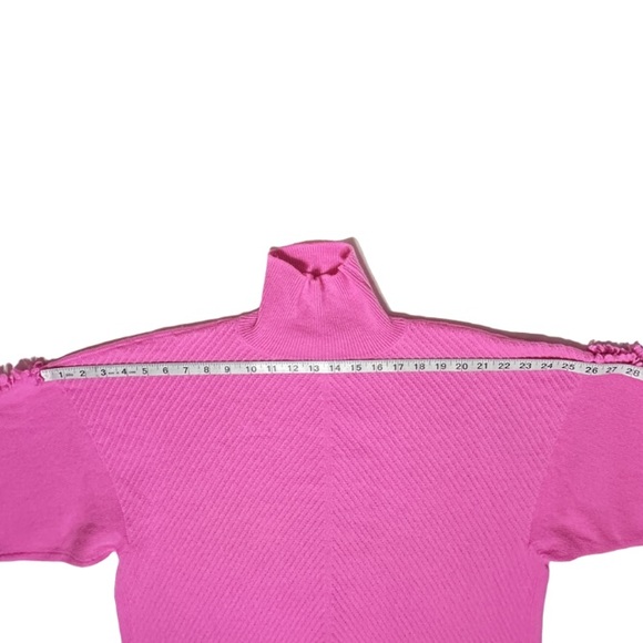 BARRIE | Cashmere Timeless Roll-Neck Jumper Pull Over Sweater Chanel Owned Pink - Picture 7 of 14